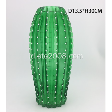 Vas kaca bentuk kaktus
